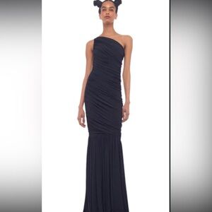 Norma Kamali Diana Floor length Fishtail Dress